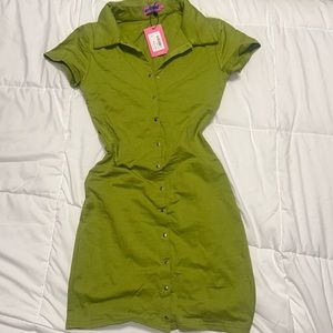 Brand new Women’s Edikted mini button down dress